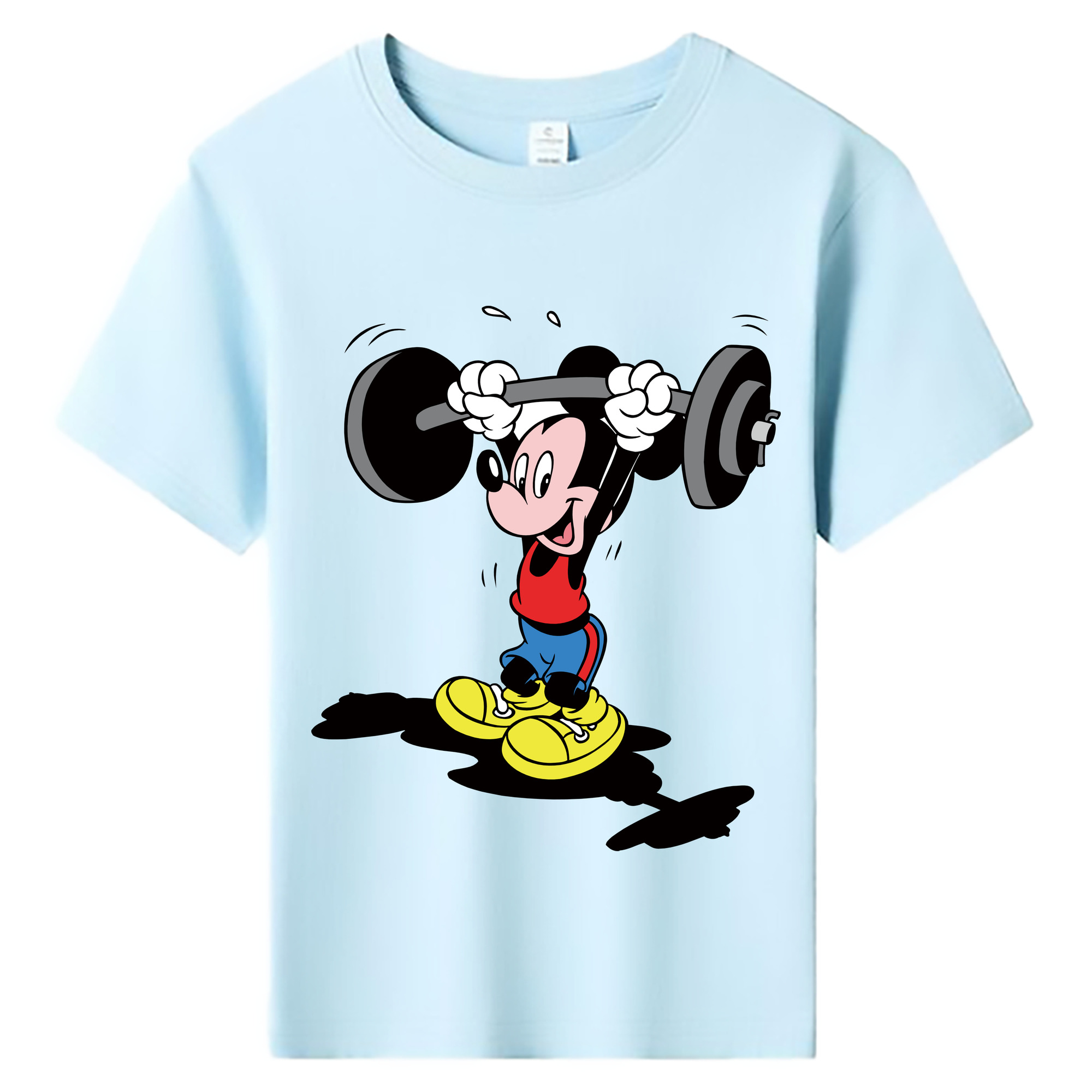 ミッキーマウス Mickey Mouse 綿100％キッズTシャツ（フロントプリント）